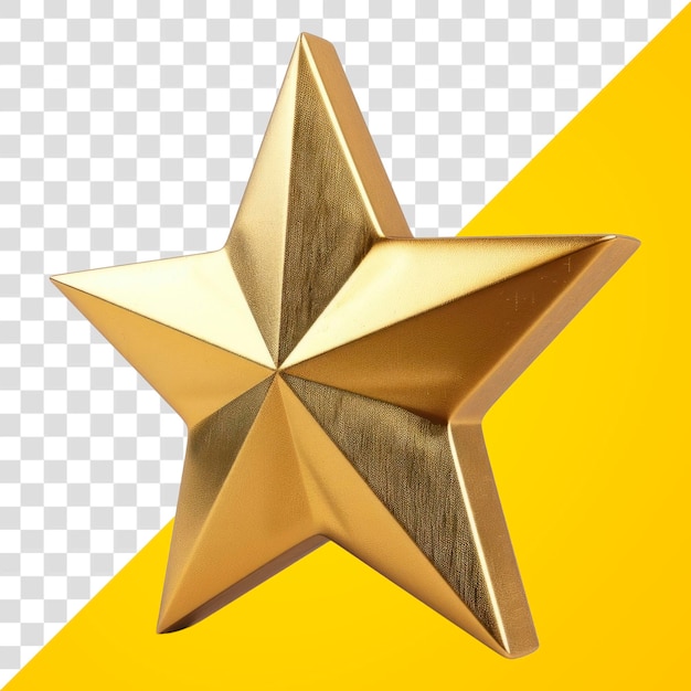 PSD 3d golden star furniture symbol chair