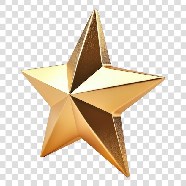 3D Golden star symbol star symbol