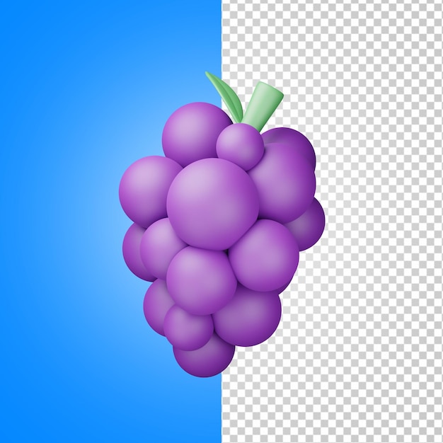 3D Grape Fruits