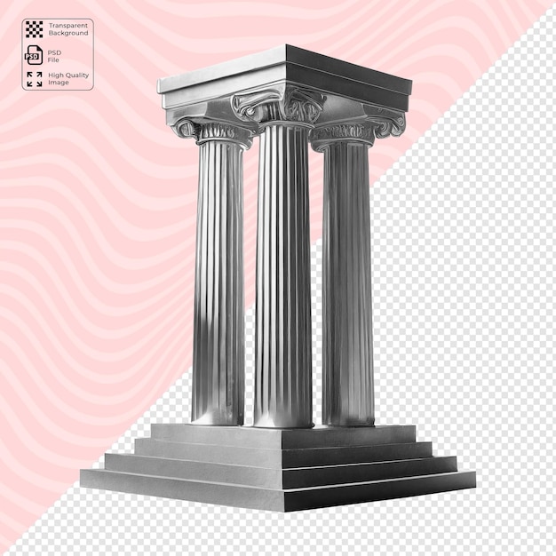 3D GREEK PILLARS FOR COMPOSITION