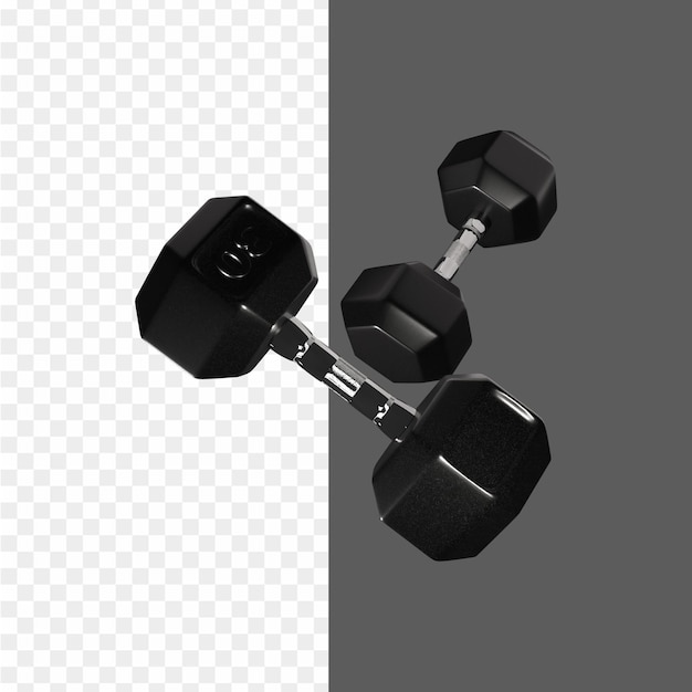 3D Gym Icon Illustrations Design