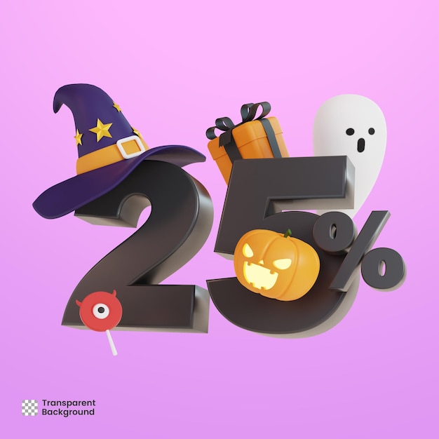 3d halloween 25 percentage discount sale