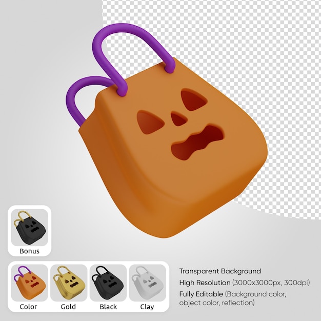 3d halloween bag