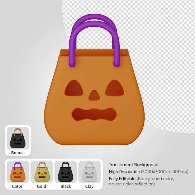 3d halloween bag