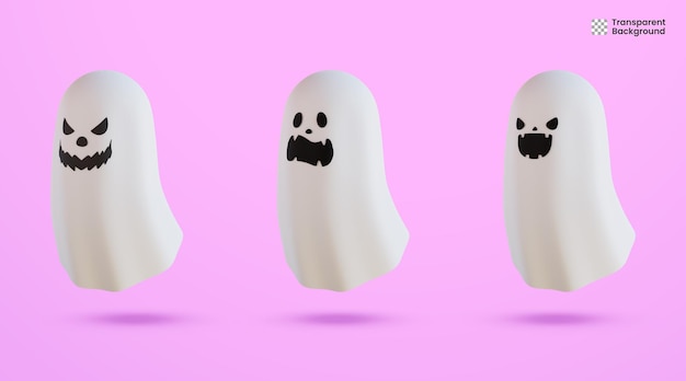 3d halloween ghost collection