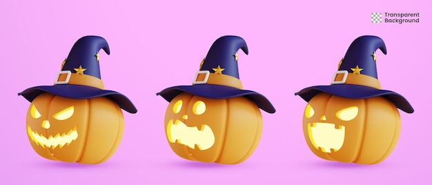 3d halloween pumpkin collection