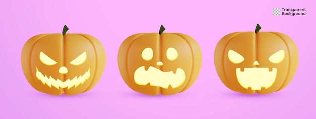 3d halloween pumpkin collection