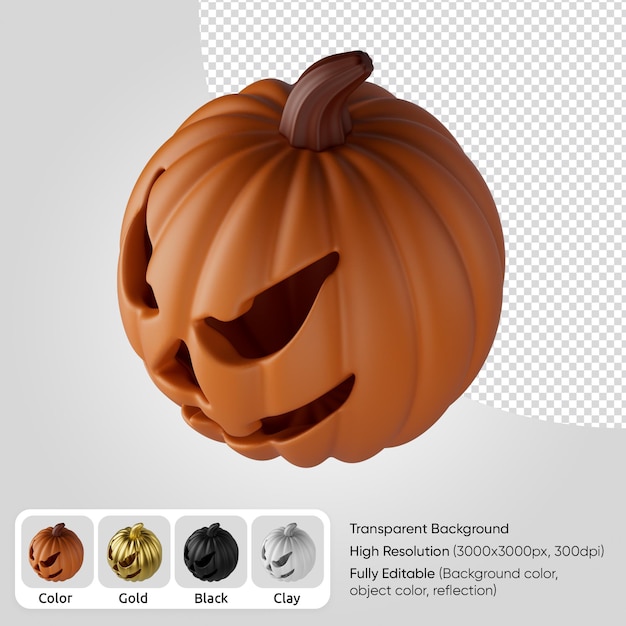 3d halloween pumpkin