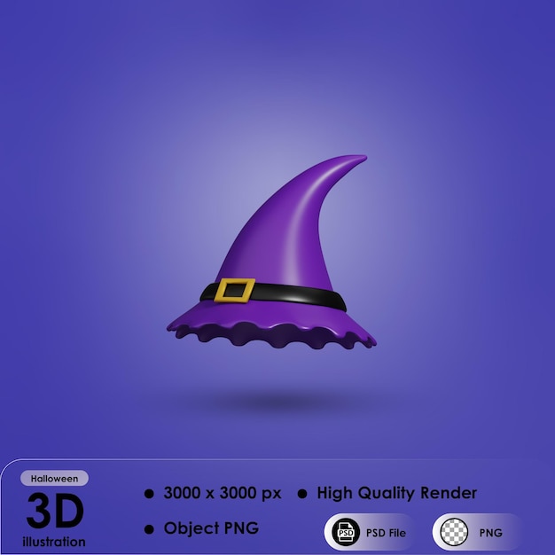 3d Halloween Witch hat