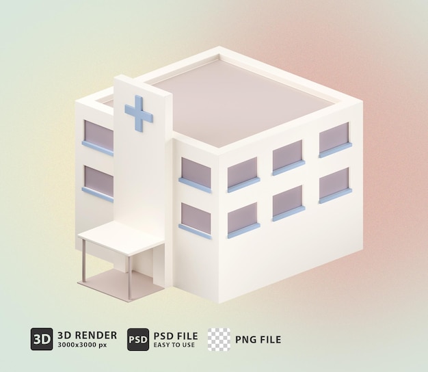 3d hospital building