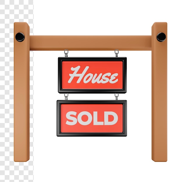 3d House sold banner