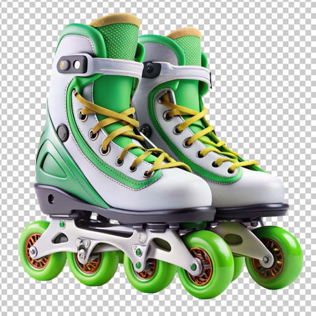 PSD 3d ice skates and roller skates with laces unisex shoes for ice hockey winter entertainment accessories for figure skating color vector poster concept of ice skating