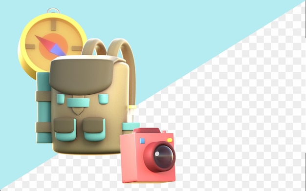 3D Icon Adventure Pack Illustrations for advertising and promotion