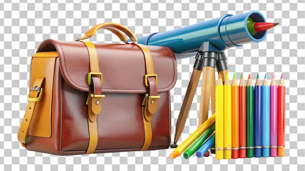 PSD 3d icon back to school collection rendered transparent png