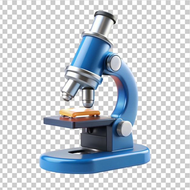 3d icon back to school microscope transparent png