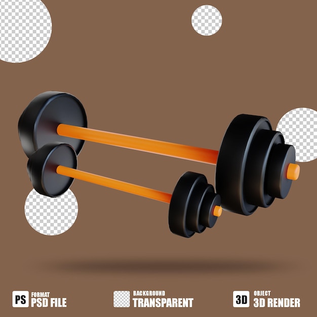 3D icon Barbel 2 suitable for fitness