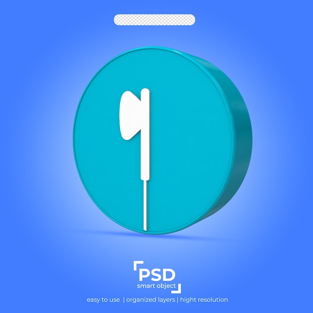 3d icon best render on transparent background 32