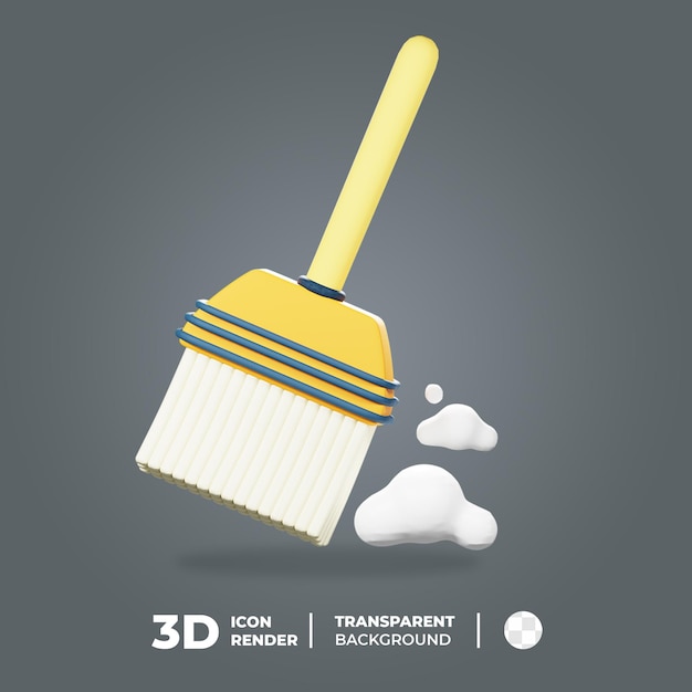 3d icon broom