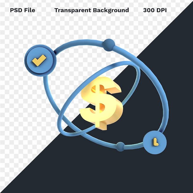 3D Icon Business Finance Marketing Startup Company Presentation Design