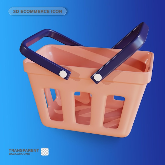 3D Icon Business Shopping Cart for Website Landing Page Banner Marketing Source Presentation