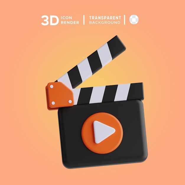 3D icon capperboard Illustration