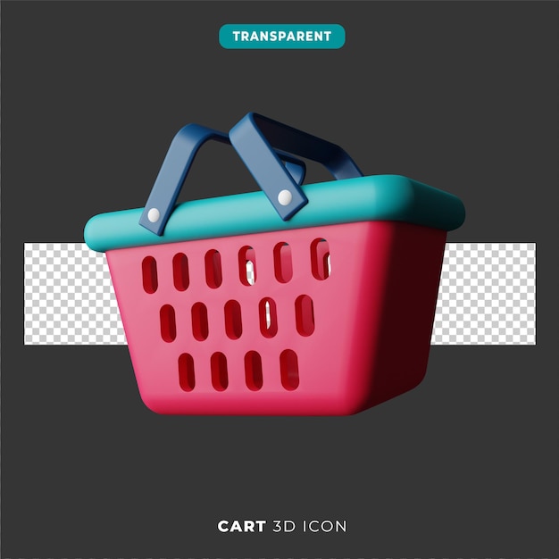 3d icon of cart