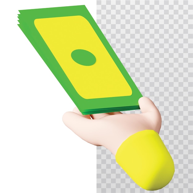 3D Icon Cash Payment Illustration