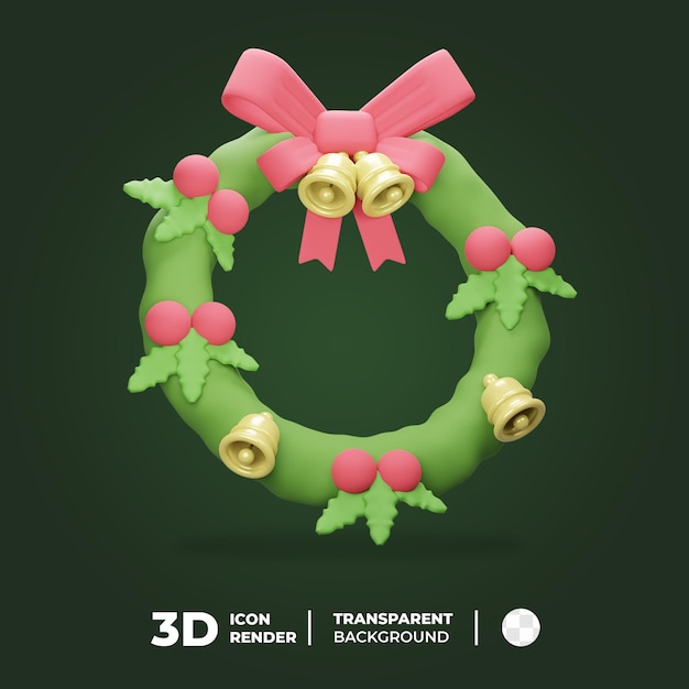 3D Icon Christmas Wreath