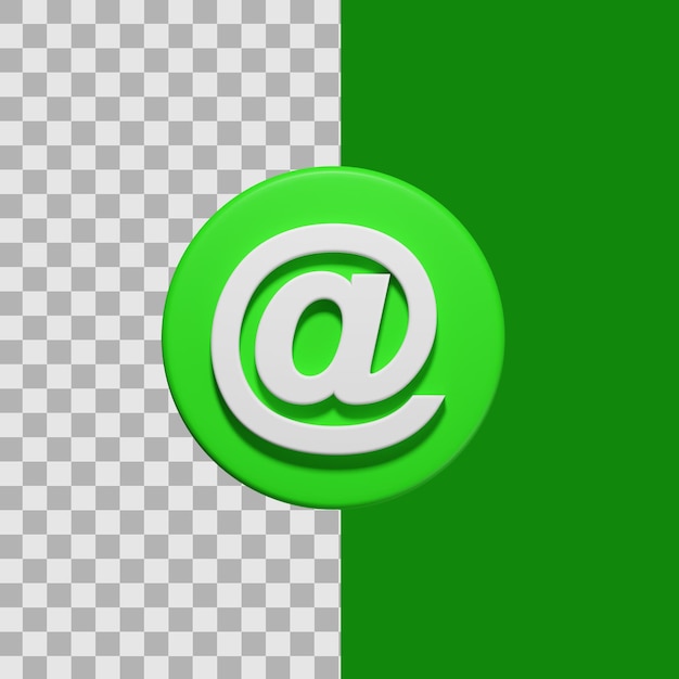 3D Icon component mail rendering illustration