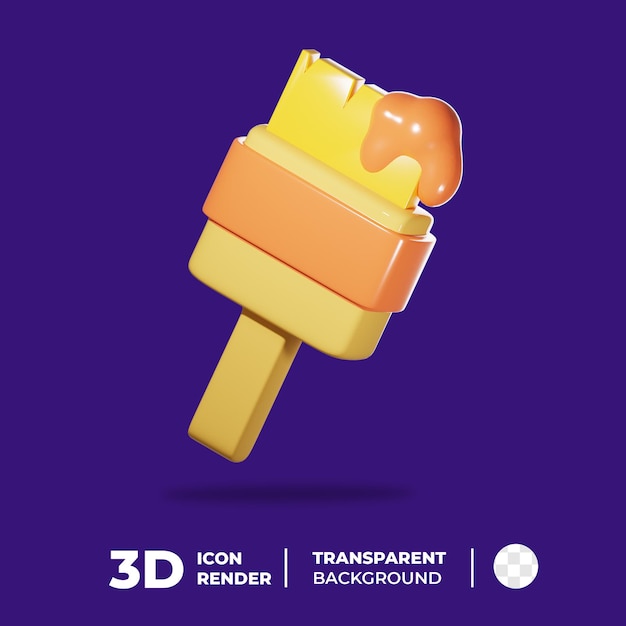 3D Icon Construction Tool Brush