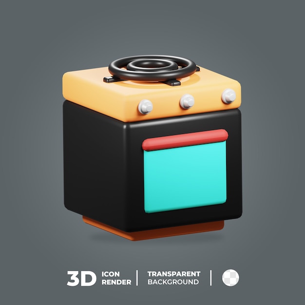 3D Icon Cooking Stove