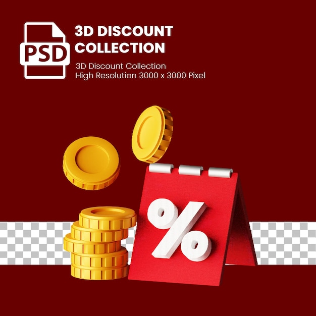 3d icon discount