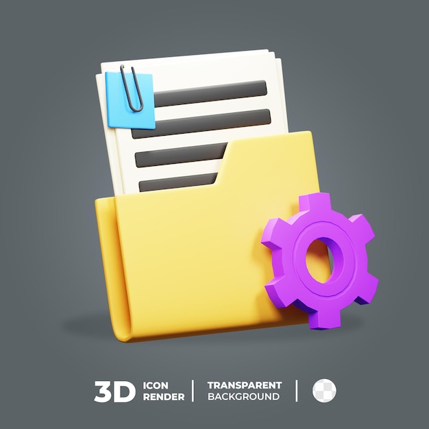 3d Icon Document Setting