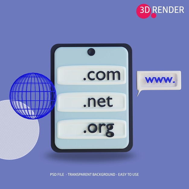 3d icon Domain Day