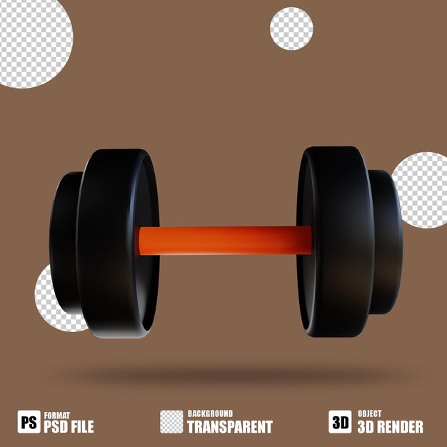 3D icon dumbbell 2 suitable for fitness