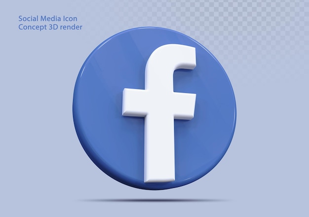 3d Icon Facebook Social Media