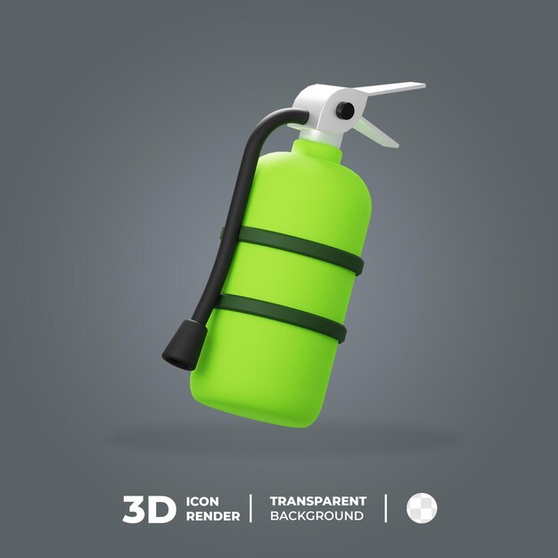 3D Icon fire extinguisher