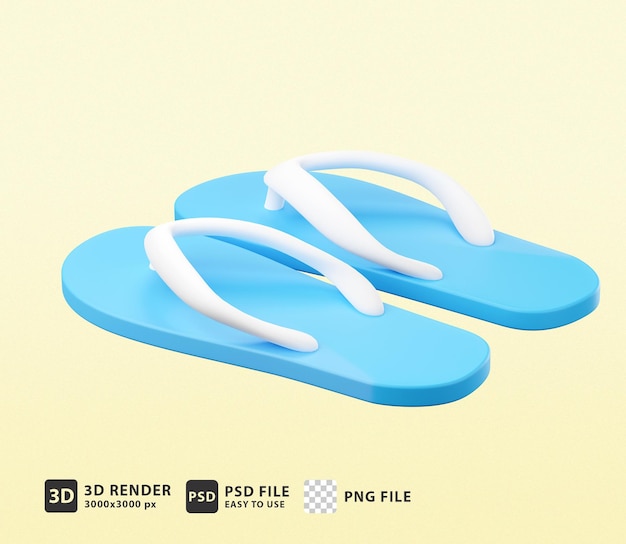 3d icon flip flop