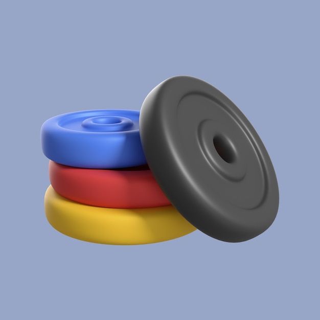 3d icon for gym and exercise