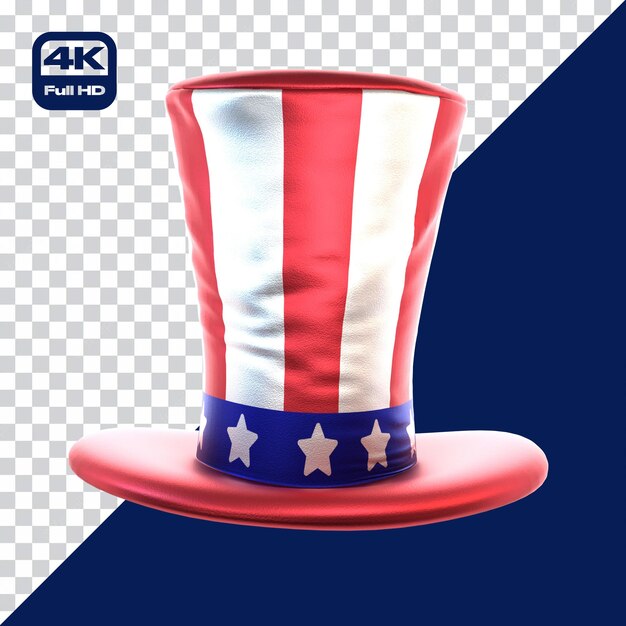 3D Icon Hat 4th July Independence Day