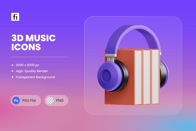 3D Icon Illustration Music Library