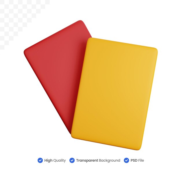 3D Icon Illustration Penalty card