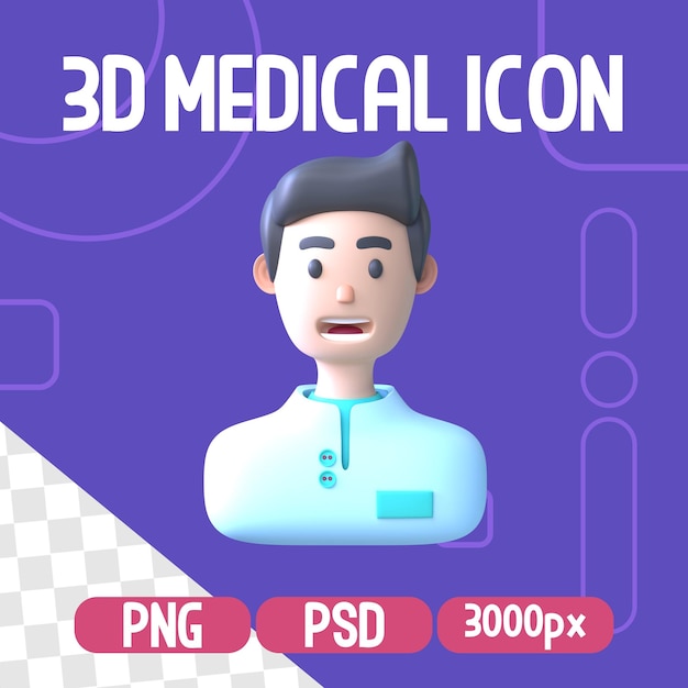 3D Icon Isolated Medical Object