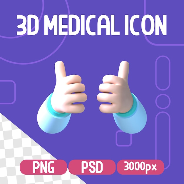 3D Icon Isolated Medical Object