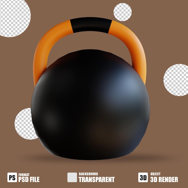 3D icon Kettlebell suitable for fitness