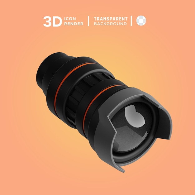 3D icon lens Illustration