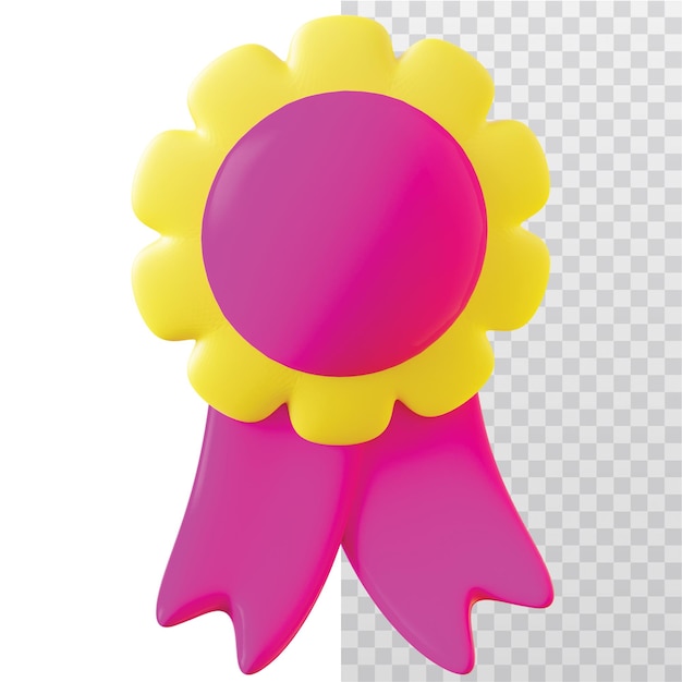 3D Icon Medal Illustration