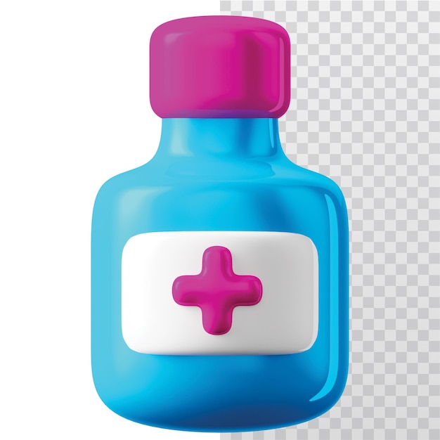 3D Icon Medicine Illustration