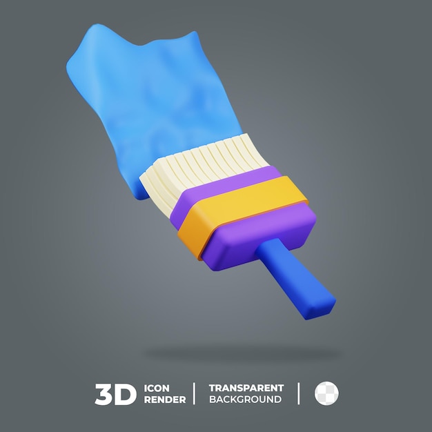 3D Icon Paint Brush