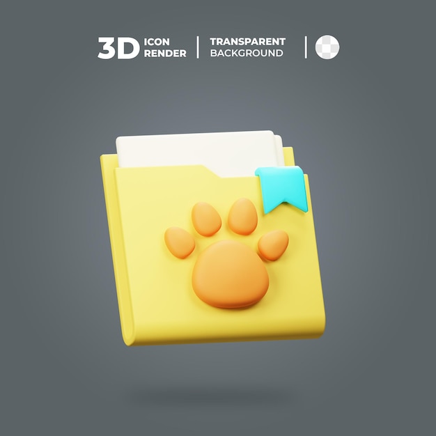 3D Icon Pet folder